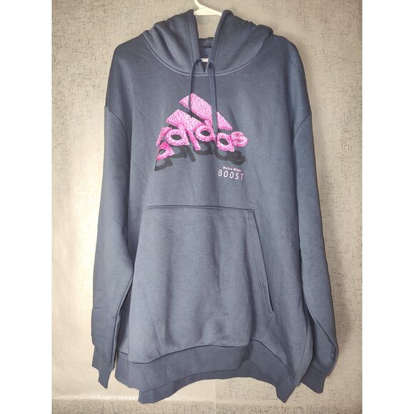 Adidas Men's Long Sleeve Hoodie Sz 2XL NWT - Picture 1 of 4